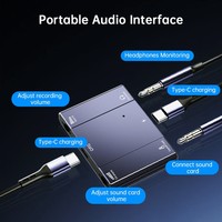 Convertisseur de diffusion en direct BY902H, adaptateur d'interface audio 3,5 mm