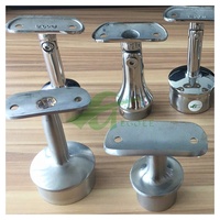 Support vertical de garde-corps en acier inoxydable, 3 pièces de balustrade de balcon, support de balustrade d'escalier
