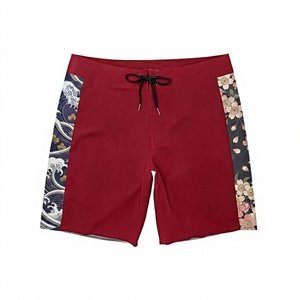 Shorts de Playa Casuales para Hombre, 100% Poliéster, con Estampado Personalizado, Bolsillos y Decoración con Patrones, en Oferta - Product Image 1