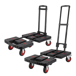 รถเข็นล้อลาก6ล้อสากลพับได้มีแพลตฟอร์มพลาสติกขนาด70กก. โรงงานบูติกออกแบบได้ตามต้องการ - Product Image 3