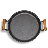 Poêles à frire émaillées en porcelaine de haute qualité pour œufs et viande, fond plat en acier inoxydable, forme carrée, nettoyage facile