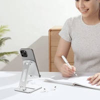 Support de tablette pliable et réglable en aluminium pour bureau, personnalisable en gros, pour commandes sous marque privée