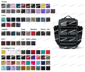 <span class=keywords><strong>Zaino</strong></span> Trailpop Personalizzabile con Logo, Impermeabile, per Fitness e Atleti, Tie-dye Viola, 45L, con Doppio Portabicchieri - Product Image 2