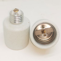 Adaptateur de douille de lampe à vis E27 vers E40 en céramique + laiton 100~250V 4A Gris Garantie 1 an