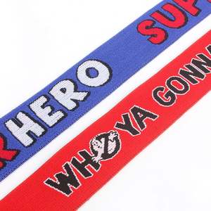 Cinturón Elástico de Fabricante, Accesorios para Prendas de Vestir, con Banda Elástica Jacquard de 3.0 cm con Letras - Product Image 5