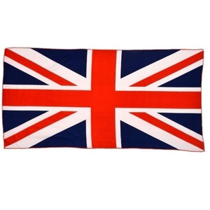 Serviette de plage avec drapeau des États-Unis, du Royaume-Uni et du Canada Serviette de plage tropicale turque de luxe de style moderne avec design dollar européen - Product Image 3
