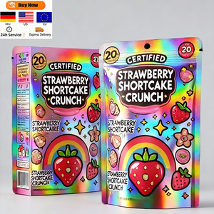 ถุงซิปล็อคแบบตั้งได้ พิมพ์ลายตามสั่ง ป้องกันกลิ่น ป้องกันเด็กเปิดได้ ผลิตจากวัสดุ PE Mylar พร้อมการพิมพ์กราเวียร์ สำหรับบรรจุภัณฑ์อาหารและของขวัญ - Product Image 1