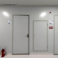 Prix du système en aluminium de la machine hospitalière Samekom Panneau sandwich coulissant pour salle blanche automatique Porte coulissante hermétique pour salle blanche