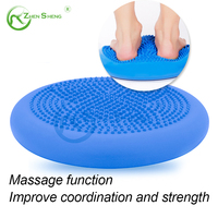 Coussin d'oscillation personnalisé d'usine de Zhensheng pour le disque d'équilibre durable gonflable de stabilité d'air de coussin d'équilibre de massage de physiothérapie
