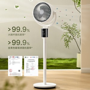 Ventilateur de circulation d'air Midea 13 17,9 pouces noir, ventilateur électrique sur pied avec minuterie et oscillation pour la maison et la chambre - Product Image 3