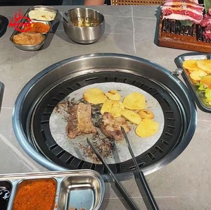 Brasero para <span class=keywords><strong>Barbacoa</strong></span> Modi de 14 Pulgadas, Parrilla de Carbón, Equipo para Restaurante, Interior, Corea, con Cenicero - Product Image 6