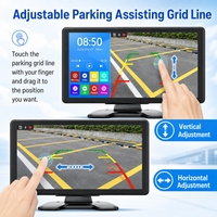 Système de surveillance de véhicule avec écran tactile de 10,36 pouces, 4 canaux AHD 1080P DVR, caméra de recul pour camions et bus commerciaux