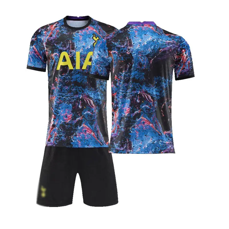 Fashion starry night edition football training suit wholesale high quality men's sports shirt customize number shirt socks