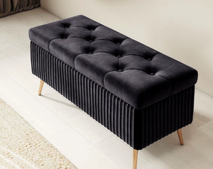 Nordic long <b>storage</b> shoe <b>bench</b> living room furniture sofa stool dressing room stool salon furniture - Product Image 5