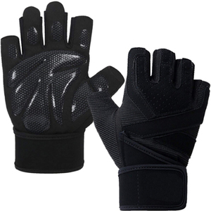 Unisex antideslizante deportes ciclismo gimnasio guantes personalizados medio dedo Fitness cuero ajustable correa de muñeca suministro de fábrica atractivo - Product Image 4