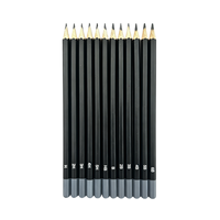 Lot de 12 crayons hexagonaux HB noirs standard, crayons graphite 2B 4B pour l'école, l'art et le dessin, fournitures de papeterie