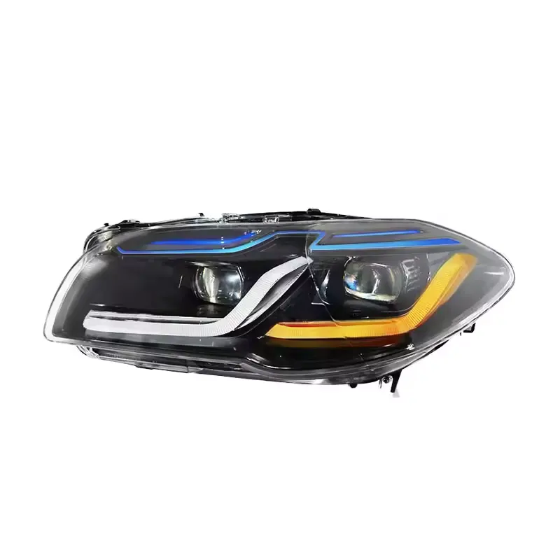 RTS BMW 5 serisi 2010-2016 için LED farlar F10 halojen Xenon G30 LED far mavi araba aksesuarları yükseltme