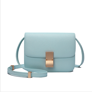 Bolso de Hombro de Cuero para Mujer, Estilo Azafata, de Piel Vacuna, Diseño Simple y Versátil, Pequeño y Cuadrado, Novedad 2020 - Product Image 6