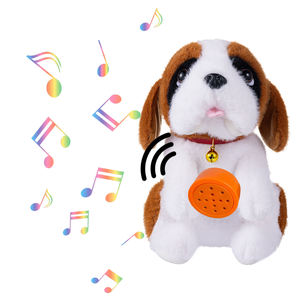 Adorabili animali di peluche con il battito cardiaco registrabile con registrazione vocale cane peluche peluche - Product Image 2