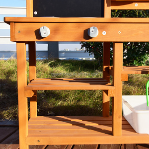 Cuisine de jeu extérieure pour enfants avec évier, cuisinières, distributeur d'eau et rangement - Cuisine de jeu résistante aux intempéries pour jardin - Product Image 4