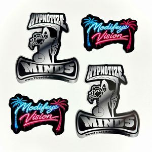 Autocollants découpés sur mesure écologiques, alternative biodégradable, imperméables, résistants aux UV, en vinyle, pour la promotion de la marque, cadeau promotionnel - Product Image 1