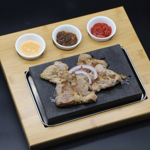 Basalto negro filete de piedra para cocinar Lava caliente placas de piedra de Lava piedra parrilla placa para carne - Product Image 1