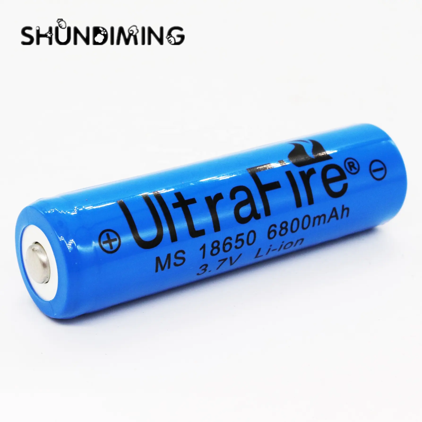 Customized popular sell Ultrafire battery MS 18650 6800mah rechargeable 3.7v li-ion 18650 for flashlight