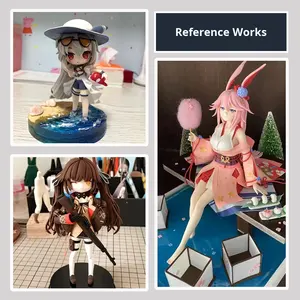 Figurines d'action surgelées sur mesure Q-Version poupées en PVC faites à la main en argile ultra-légère bricolage nouvel état Images et figurines - Product Image 4