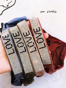 Celana Dalam Wanita Seksi Motif Leopard Berlian Cinta Pink Rhinestone Sutra Tanpa Jahitan Celana Dalam Wanita Seksi Thongs - Product Image 6