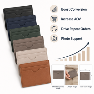 <span class=keywords><strong>Porte</strong></span>-cartes de poche pour hommes avec option RFID, finition des bords peints, organisateur de cartes minimaliste et fin, personnalisable, faible MOQ - Product Image 6