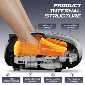 Masseur de pieds électrique à infrarouge et à pétrissage Shiatsu, machine à vibrations pour les jambes et les pieds, pour la relaxation, vente chaude 2025 - Product Image 3