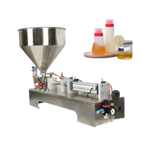 Machine de remplissage semi-automatique à piston pour pâtes, yaourts, beurre, mayonnaise, confiture, en bouteilles en verre et plastique, manuelle, pour petites entreprises