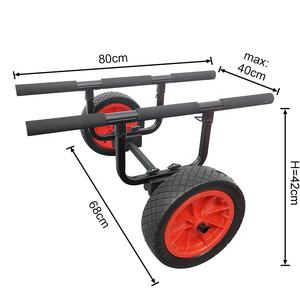 Chariot de <span class=keywords><strong>Kayak</strong></span> à deux roues réglable en aluminium robuste assis sur le dessus - Product Image 2