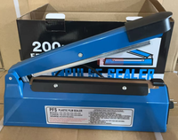 Machine à sceller les emballages en plastique bleu de 200 mm, scelleuse manuelle pour sacs, machine à sceller les emballages en PP, scelleuse manuelle pour sacs, machines à sceller