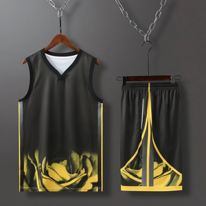 Cómodo uniforme de baloncesto de tela suave hecho en fábrica El mejor artículo Ropa deportiva de color atractivo Uniforme de baloncesto - Product Image 1