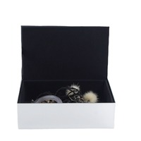 Boîte de rangement en verre rectangulaire pour cosmétiques, support de rangement de bureau, seau à pinceaux de maquillage, chambre à coucher, simple, rouge à lèvres, bijoux
