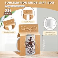 JOYWOOD Tasses à café à sublimation Coffrets cadeaux pour présenter votre boisson préférée