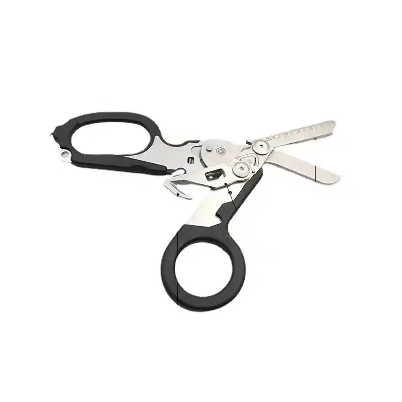 Trauma Shears Emergency Raptor Scissors Tool Stainless Steel Foldable Shears with Strap Cutter and Glass Breaker with Holster