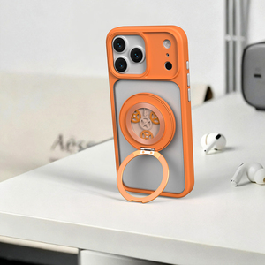 Ốp điện thoại <span class=keywords><strong>iPhone</strong></span> 2 trong 1 tùy chỉnh năm 2025 với giá đỡ từ tính xoay được tích hợp và tay cầm điện thoại di động - Product Image 2