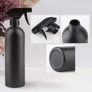 500มิลลิลิตร500มิลลิลิตร17 0z 17ออนซ์ที่กำหนดเอง HDPE เคลือบสีดำที่ว่างเปล่าทำความสะอาดทริกเกอร์สเปรย์ขวด - Product Image 2