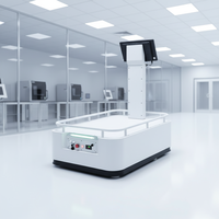 Robot de logistique d'entrepôt : capacité de charge utile de 120 kg, navigation laser AGV/AMR avec évitement visuel des obstacles