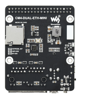 Produk asli asli Raspberry Pi CM4 Ethernet Dual Gigabit Mini Base Board PCIe PoE ++ mendukung komputasi Edge industri
