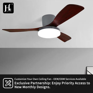 Ventilador de Techo Interior de Fábrica, Decoración Inteligente con Control Remoto, Lujoso Ventilador de Techo LED de Madera con Luz - Product Image 5