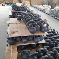 Kettlebells de fitness en fonte avec revêtement en poudre – 100 kg, 80 kg, 50 kg, 60 kg, 48 kg, 32 kg, 16 kg