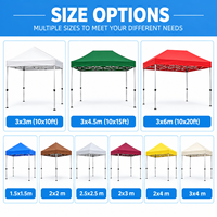 Tente pliante imperméable personnalisée avec parois latérales, tente événementielle pop-up pour salons professionnels et expositions