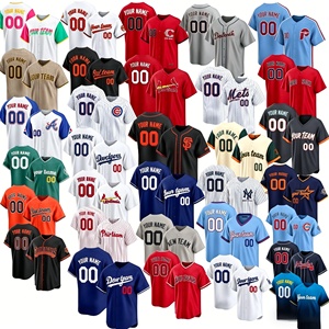 Maglia da Baseball Ricamata 2026 Star Player Vestibilità Ampia Stile Hip Hop Streetwear Top Sportivo Major League per Uomo Donna Ragazzo - Product Image 1