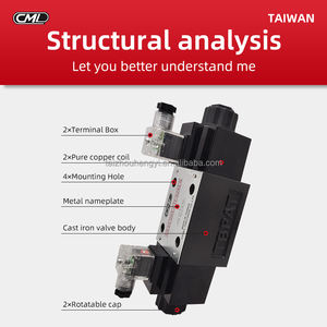 เครื่องตัดทองเหลืองเครื่องตัดวาล์วแม่เหล็กไฟฟ้า WE43-G03-C4/C9/C2/C3-D24/A110/A220/A240-N - Product Image 4