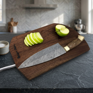 Couteau de chef classique en damas de qualité industrielle personnalisable ZR Knives ZR # 387 avec manche en bois pour chefs professionnels, support OEM - Product Image 3
