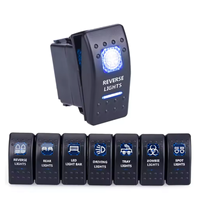 Interrupteur à bascule étanche 12V-24V 20A ARB 5P bleu pour feux de recul