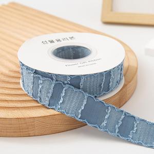 Cinta de Polialgodón con Borde Ondulado de 2.5cm, Elegante y de Alta Calidad, para Decoración de Cajas de Regalo y Envoltura de Regalos DIY, 10 yardas/rollo - Product Image 2